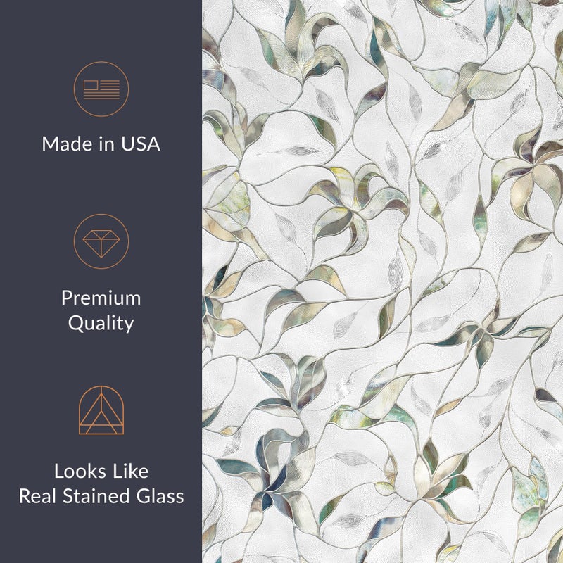 Artscape Flight | Privacy Window Film with Vibrant Colored Pattern | Non-Adhesive & UV Protection | Easy to Apply & Removable | 24 x 36 Inches | Made in USA - Image 5